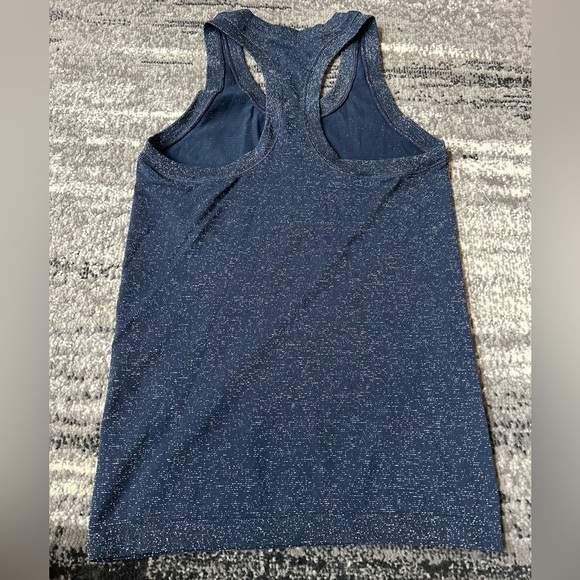 AMAZON Sparkly Metallic Ribbed Racerback Tank - Picture 4 of 5